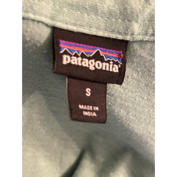 Patagonia Green‎ Polo Shirt Men’s Size Small - Picture 7 of 8